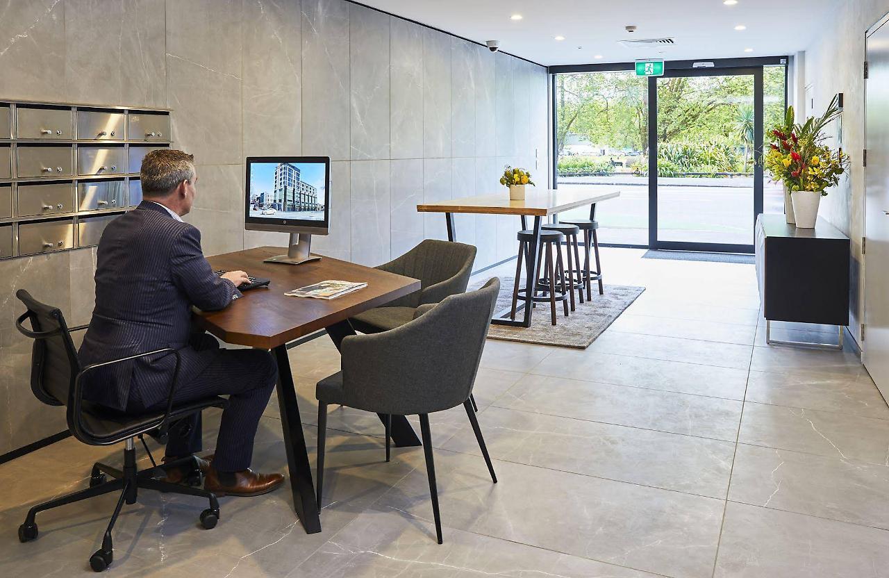 Swiss-Belsuites Victoria Park Auckland Dış mekan fotoğraf The lobby of the new building