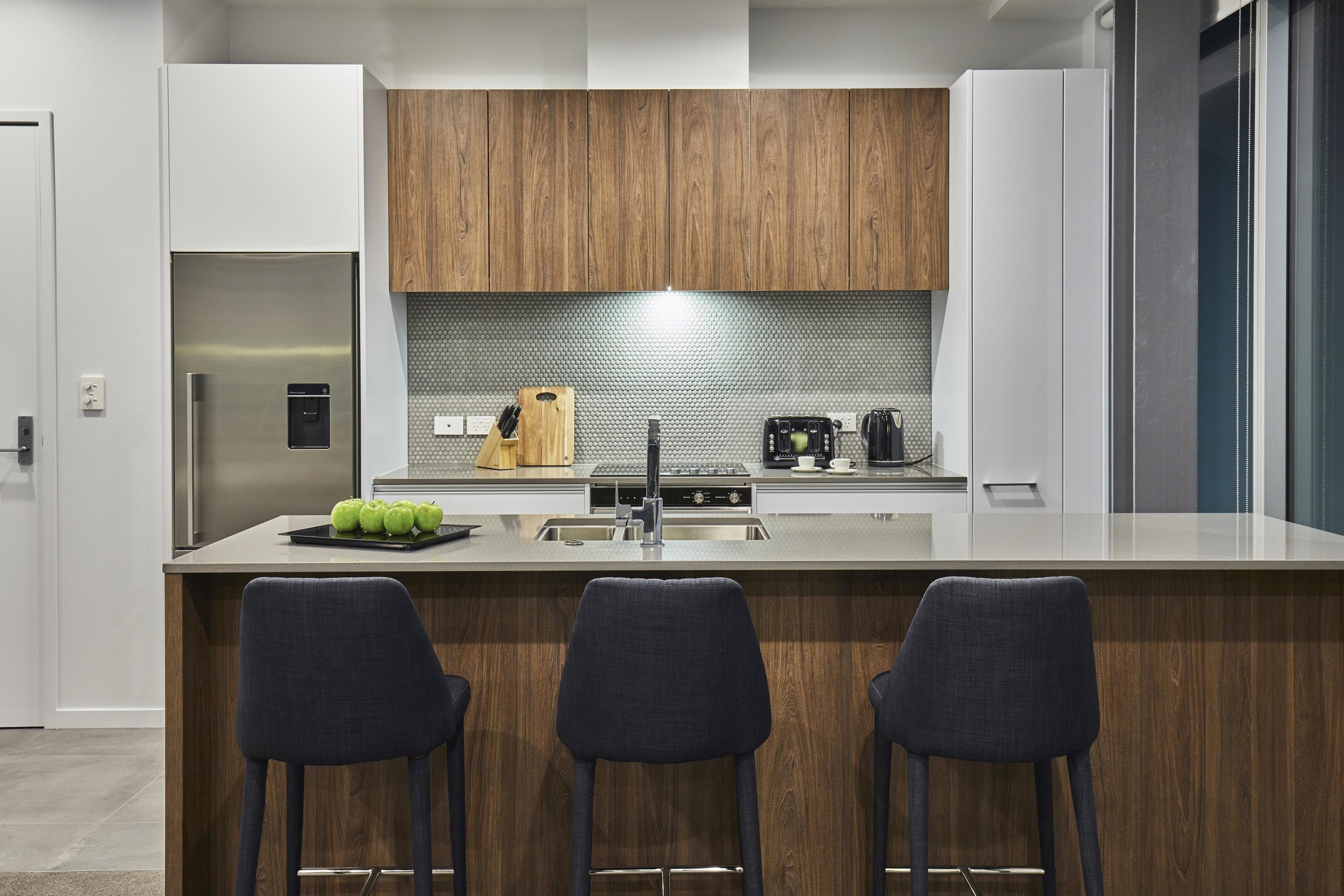 Swiss-Belsuites Victoria Park Auckland Dış mekan fotoğraf A kitchen in a typical apartment