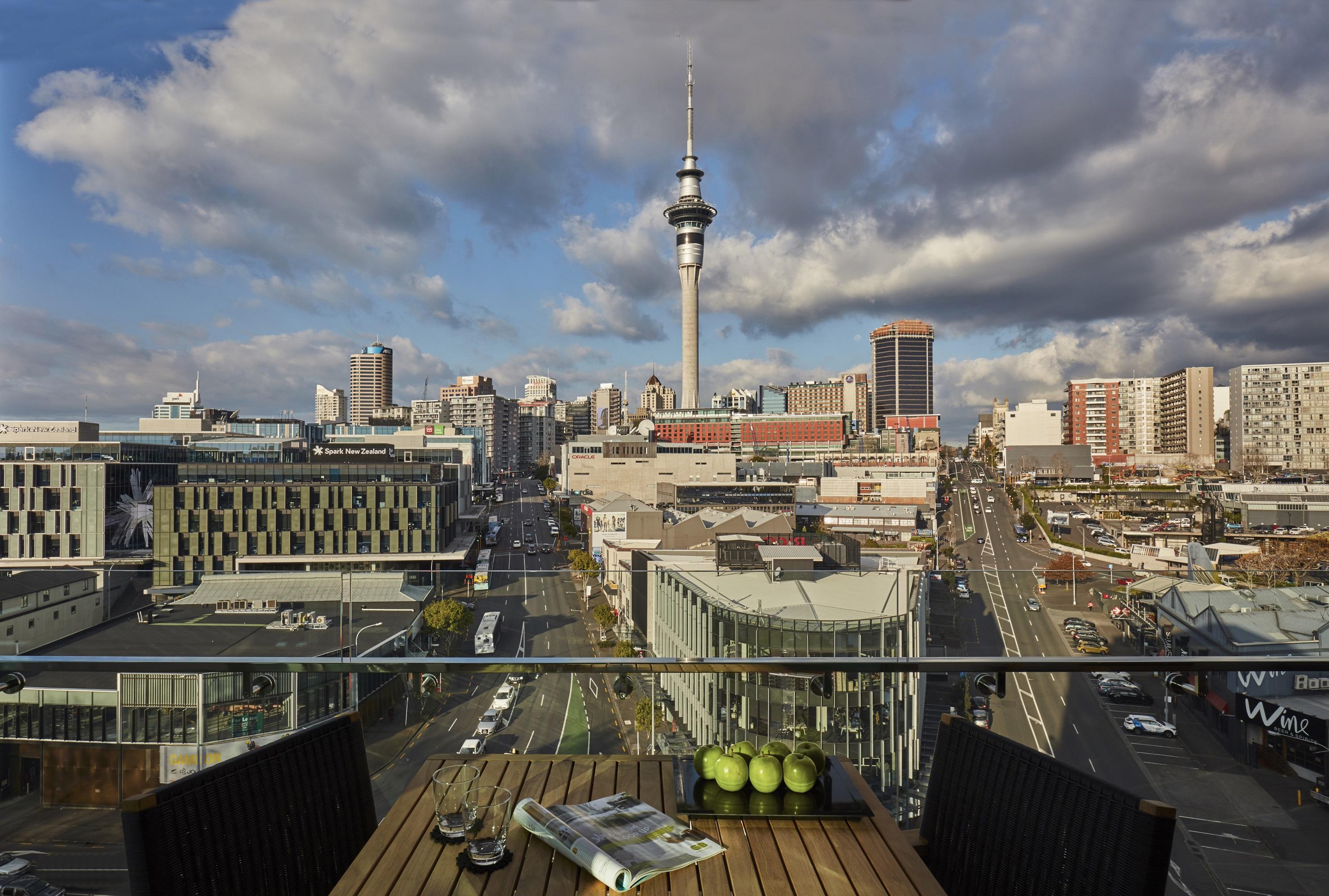 Swiss-Belsuites Victoria Park Auckland Dış mekan fotoğraf Sky Tower, Auckland