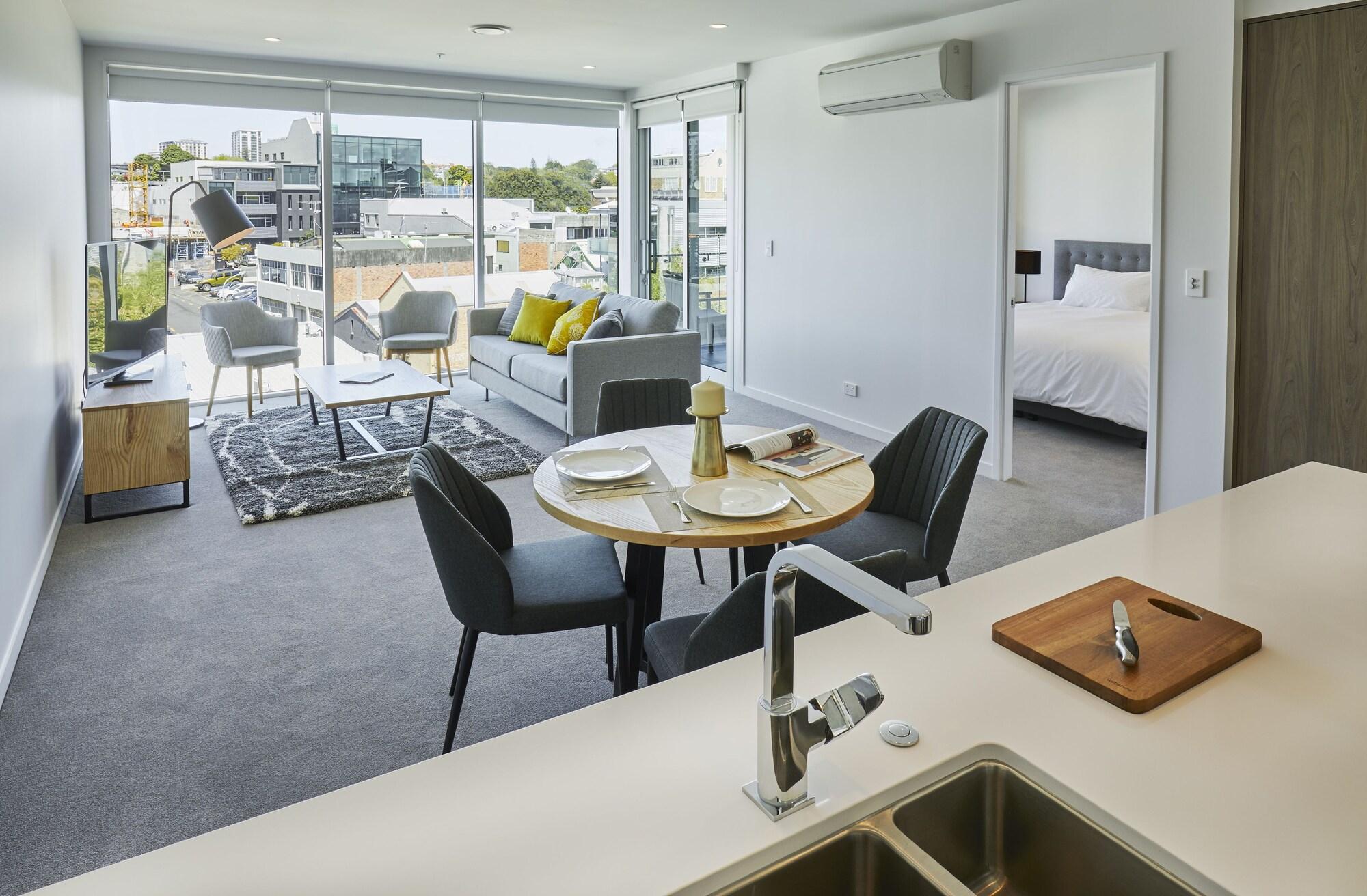 Swiss-Belsuites Victoria Park Auckland Dış mekan fotoğraf A typical apartment at the hotel