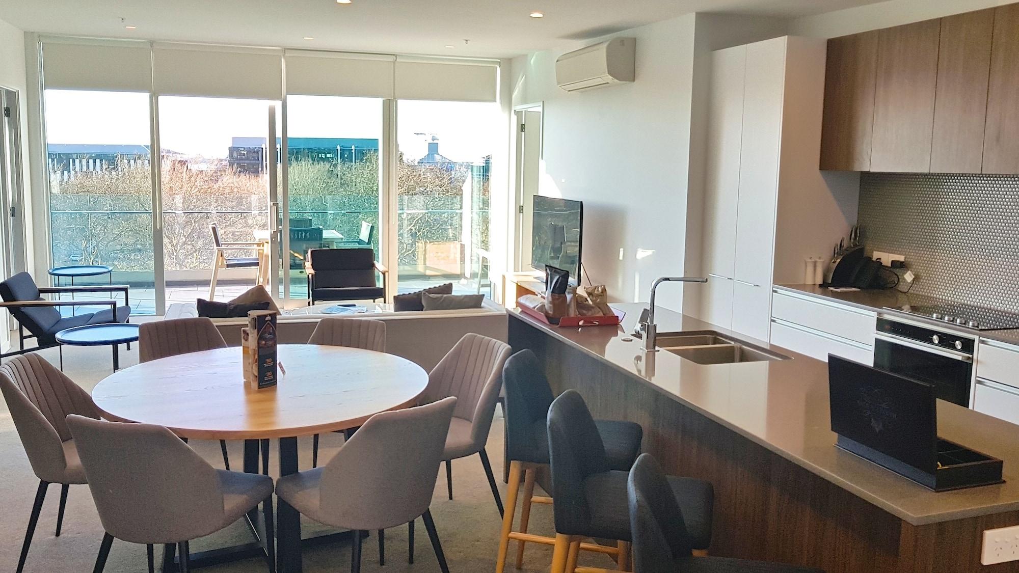 Swiss-Belsuites Victoria Park Auckland Dış mekan fotoğraf A kitchen in a typical apartment